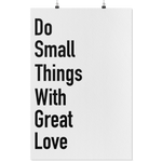 Do Small Things Poster