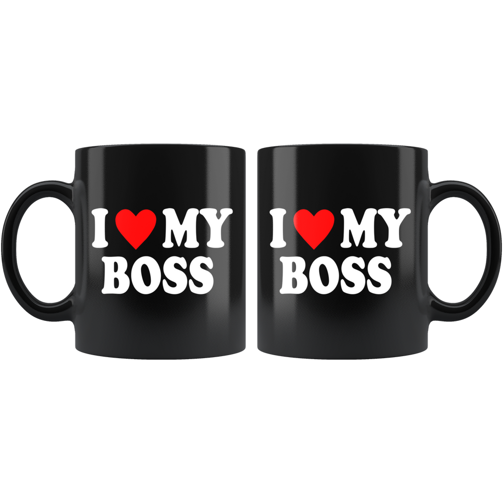I Love My Boss Mug White