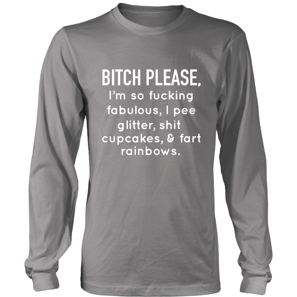 Bitch Please Long Sleeves T-Shirt White