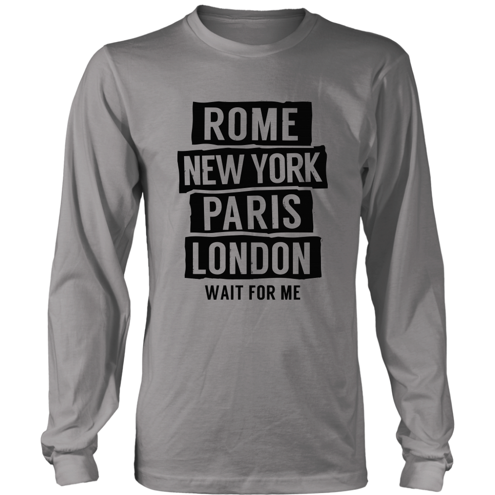 Rome Long Sleeves T-Shirt Black