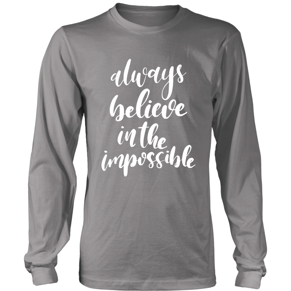 Always Believe Long Sleeves T-Shirt White