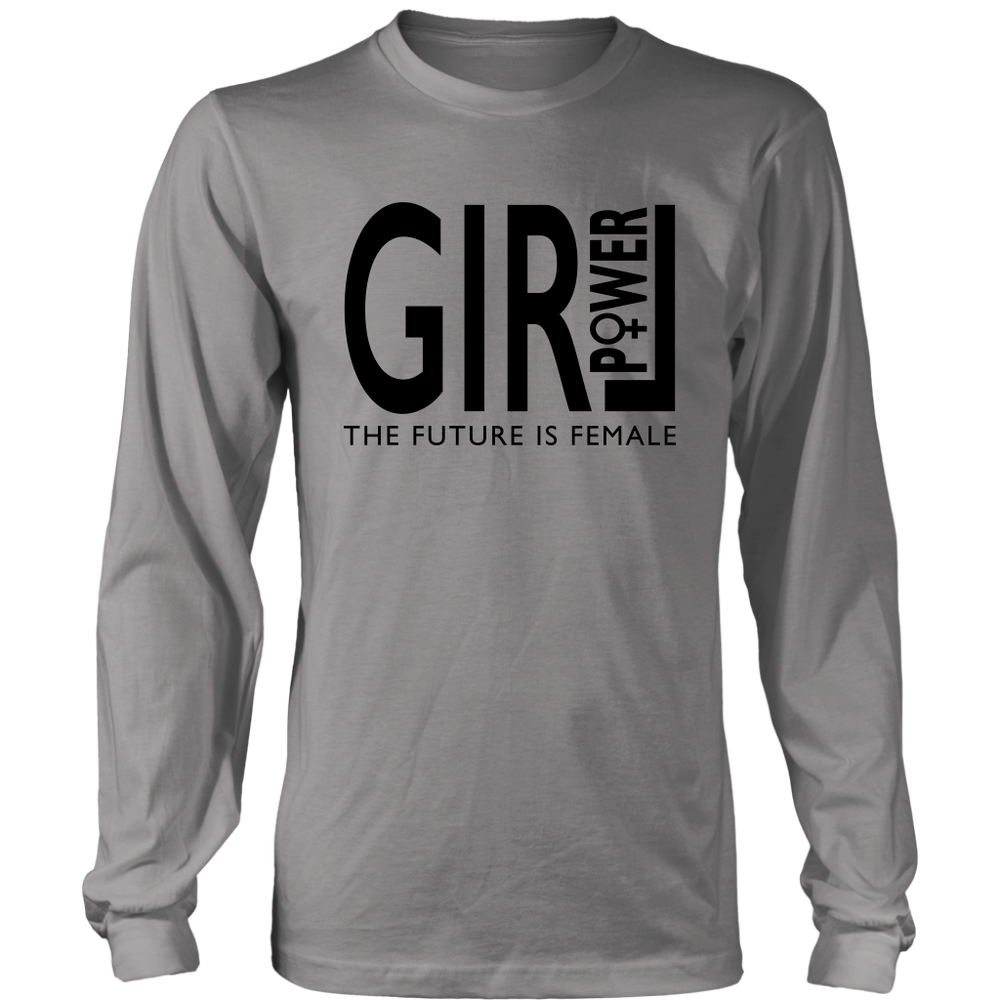 Girl Power Long Sleeves T-Shirt Black