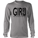 Girl Power Long Sleeves T-Shirt Black