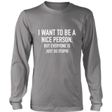 I Want To Long Sleeves T-Shirt White