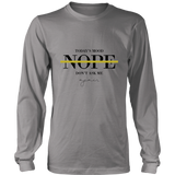 Today's Nope Long Sleeves T-Shirt Black