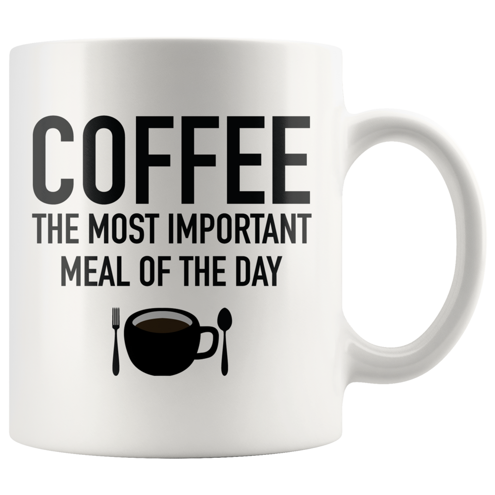 Coffee The Most Important Meal Mug Black