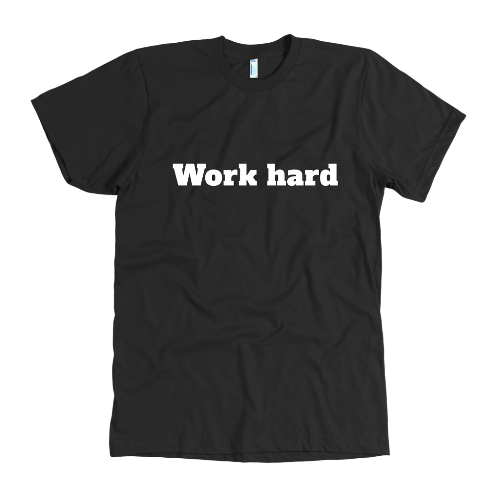 Work Hard Men's T-Shirt White