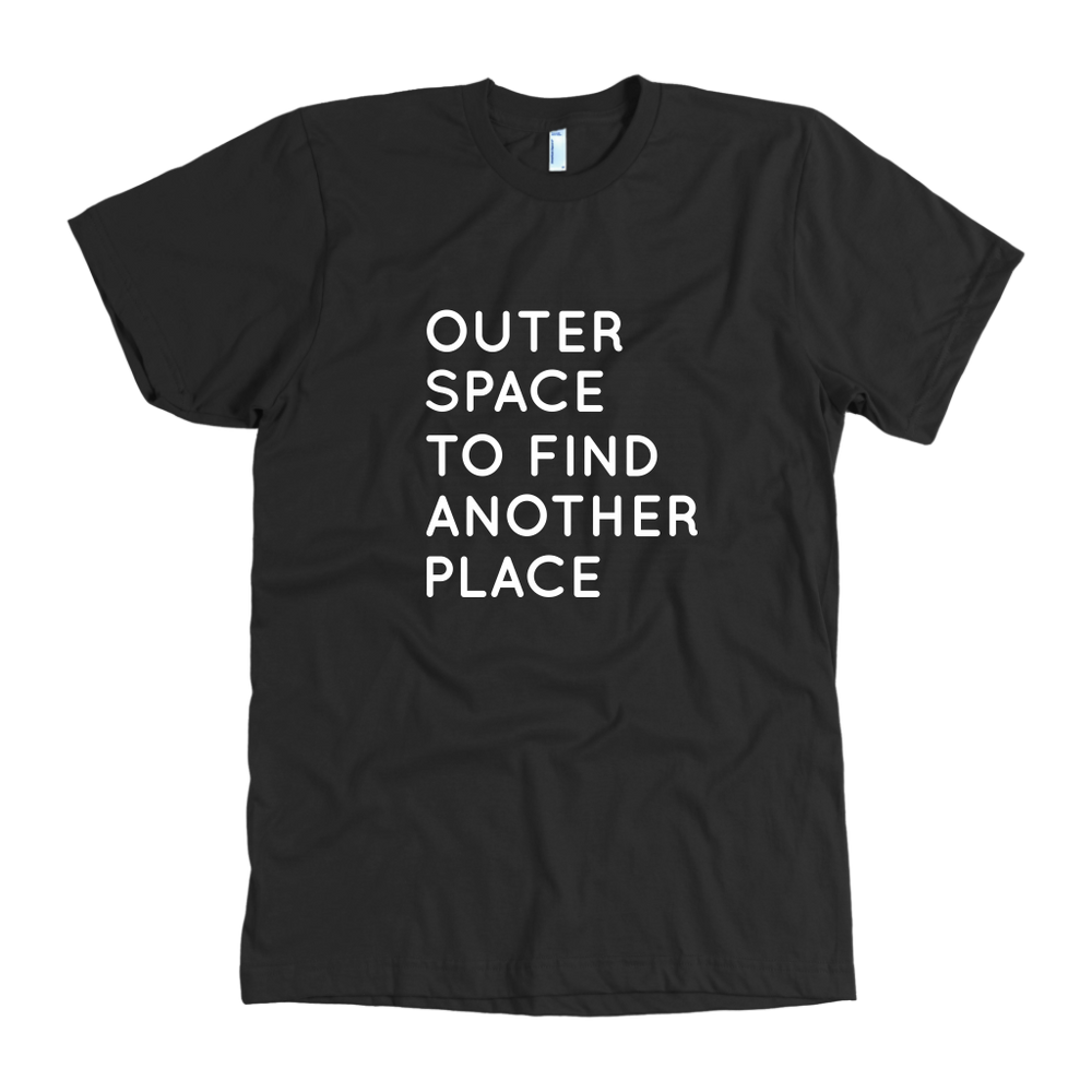 Outer Space To Find Another Place Men's T-Shirt White