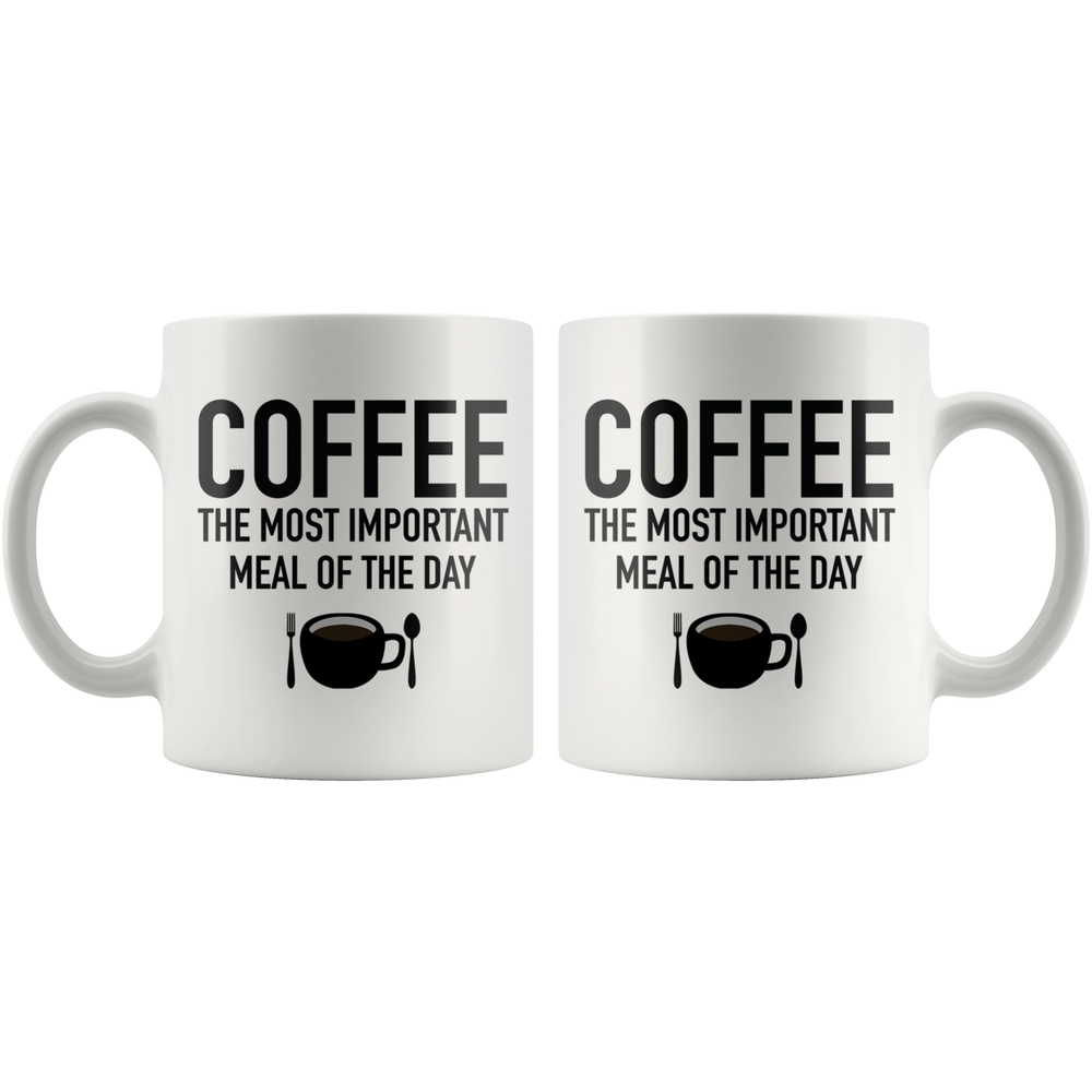 Coffee The Most Important Meal Mug Black