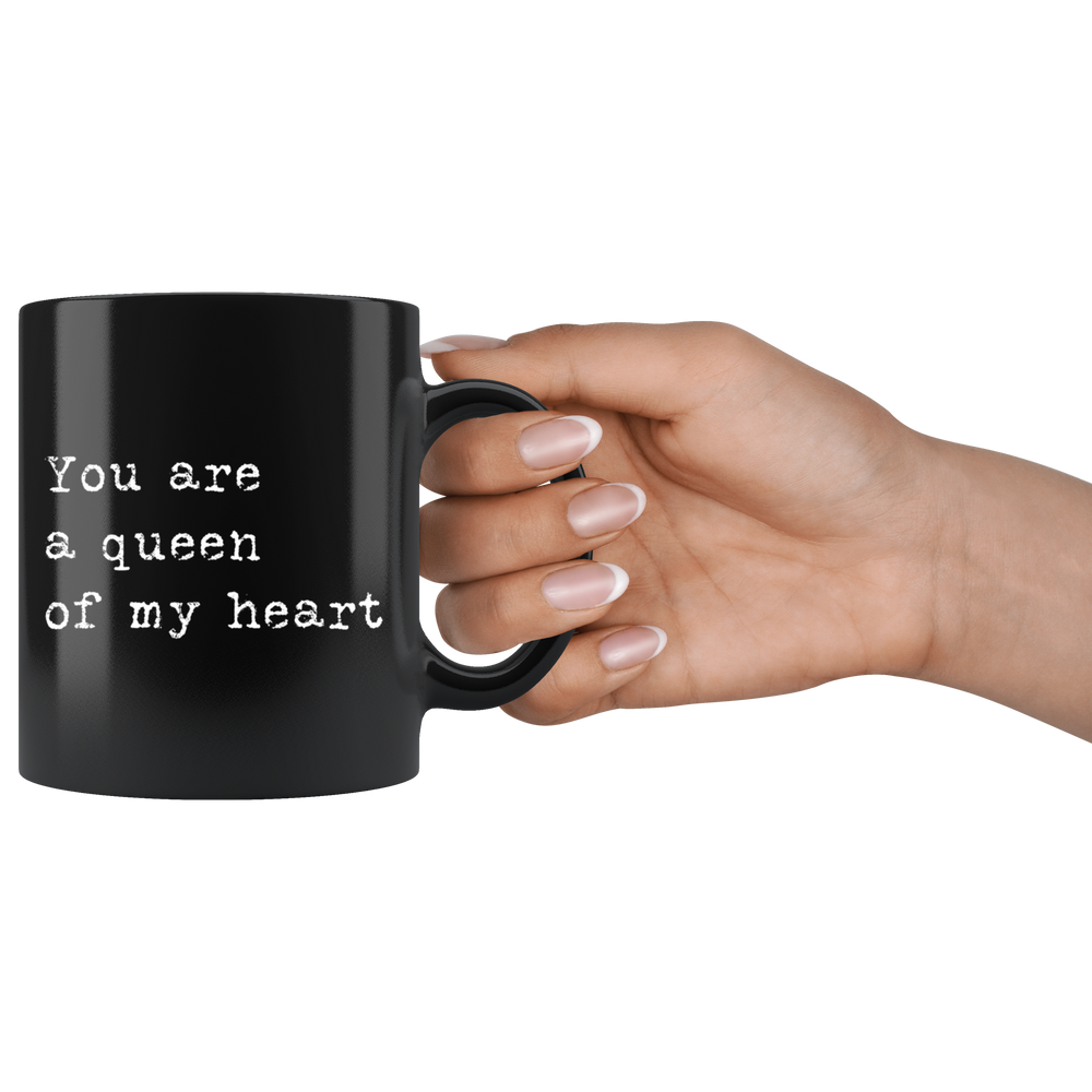 You Are A Queen Mug Black