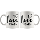 Love Coffee Mug Black