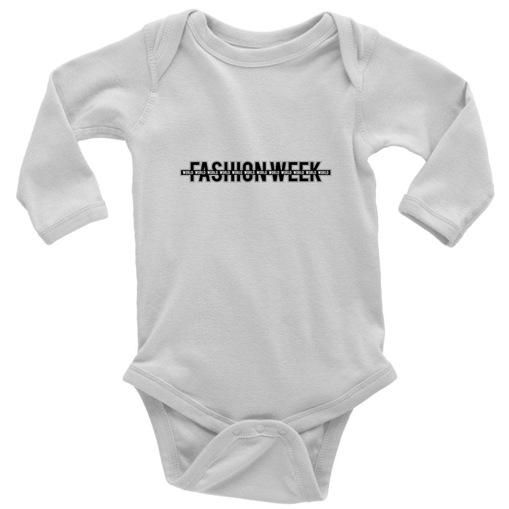 Fashionweek Long Sleeve  Bodysuit Black