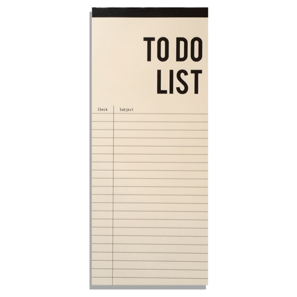 To Do List - Paper Block
