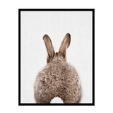 Bunny Behind Natural Poster