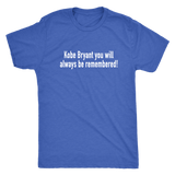 Kobe Bryant Remembered Men's T-Shirt
