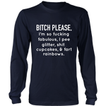 Bitch Please Long Sleeves T-Shirt White