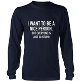 I Want To Long Sleeves T-Shirt White