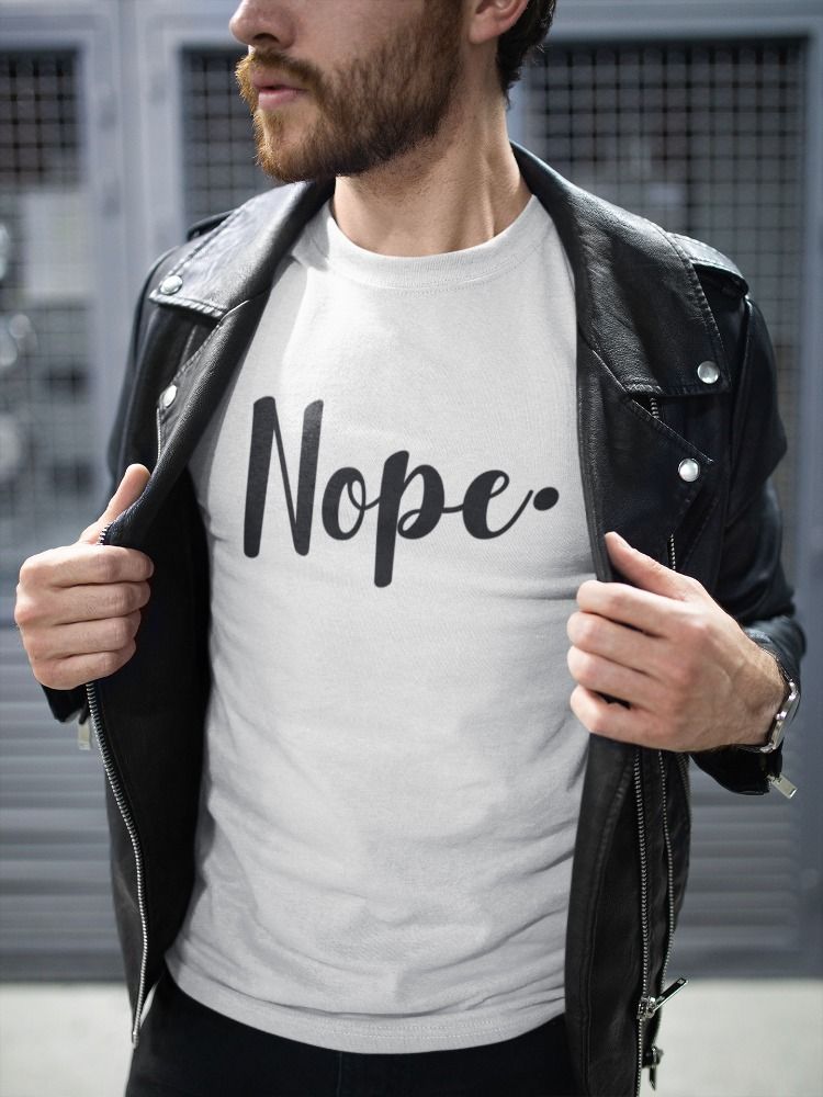 Nope Men's T-Shirt Black