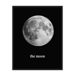 The Moon Black Poster