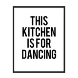 This Kitchen B&W Poster