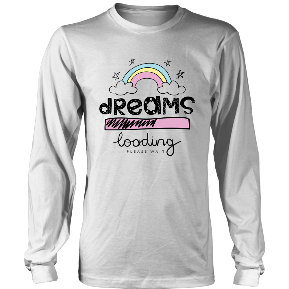 Dreams Loading Long Sleeves T-Shirt Black