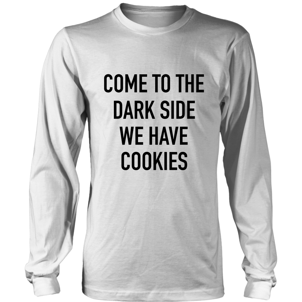 Come To The Dark Side Long Sleeves T-Shirt Black