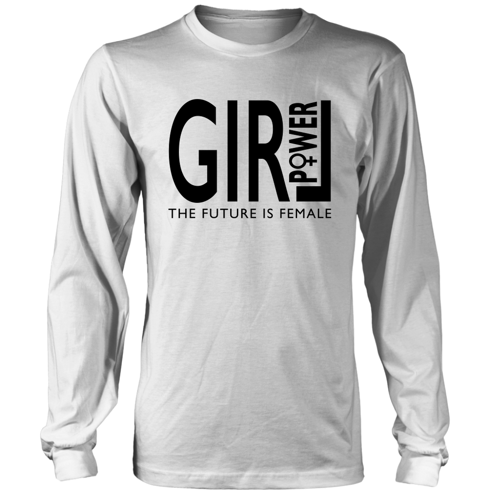 Girl Power Long Sleeves T-Shirt Black
