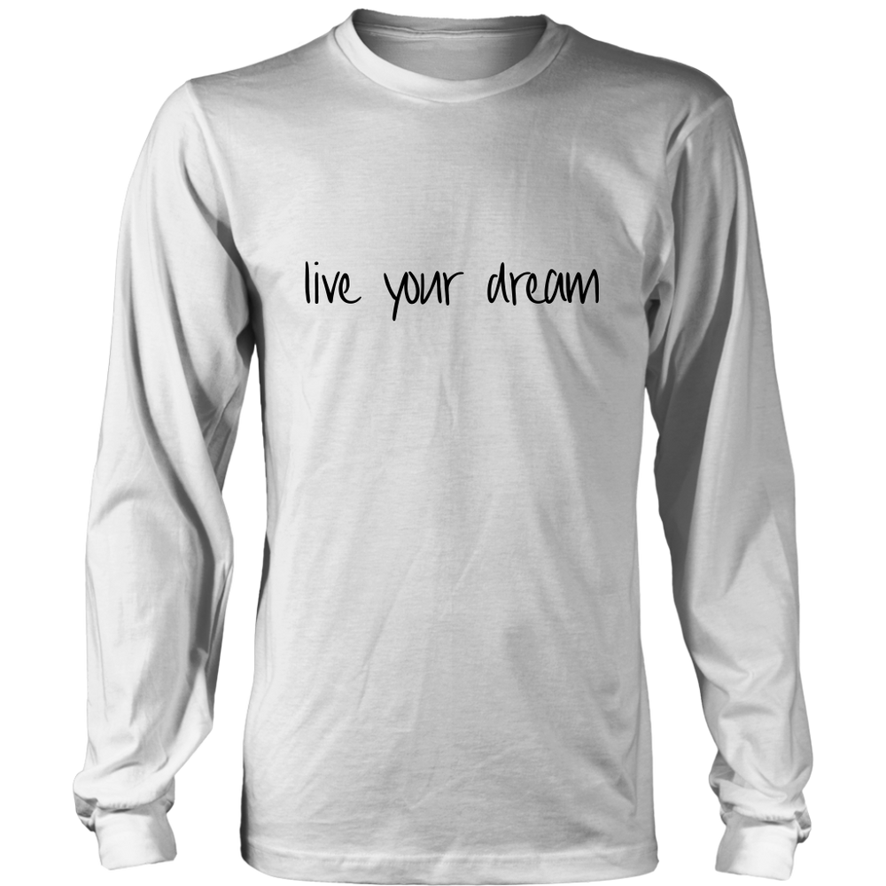 Live Your Women's Long Sleeves T-Shirt Black
