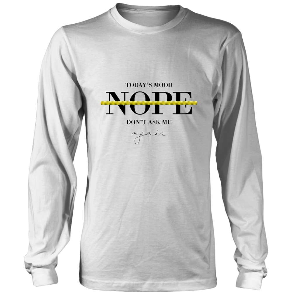 Today's Nope Long Sleeves T-Shirt Black