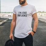 I'm A Bad Influence Men's T-Shirt Black