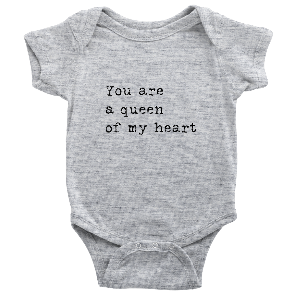 You Are A Queen Bodysuit Black