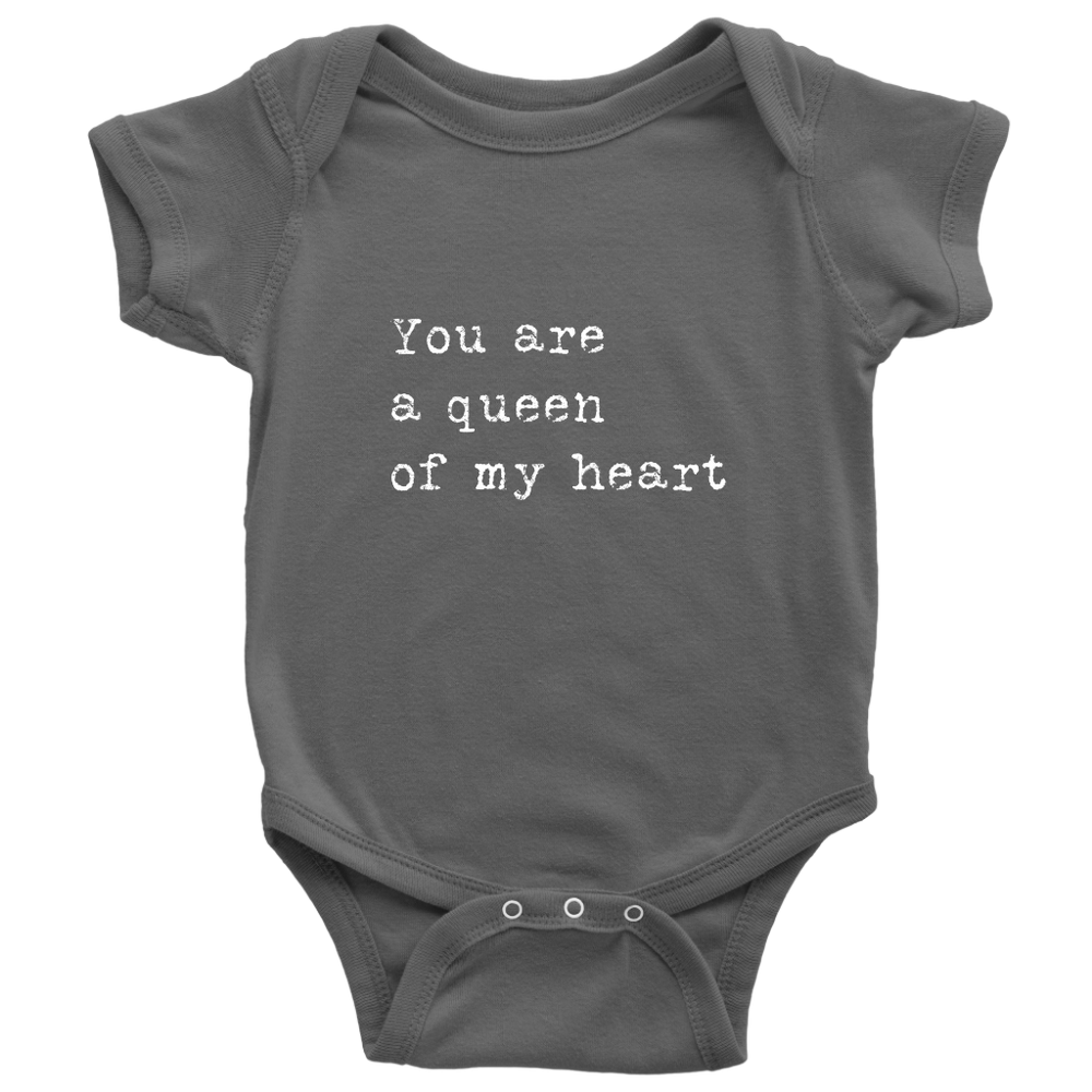 You Are A Queen Bodysuit White