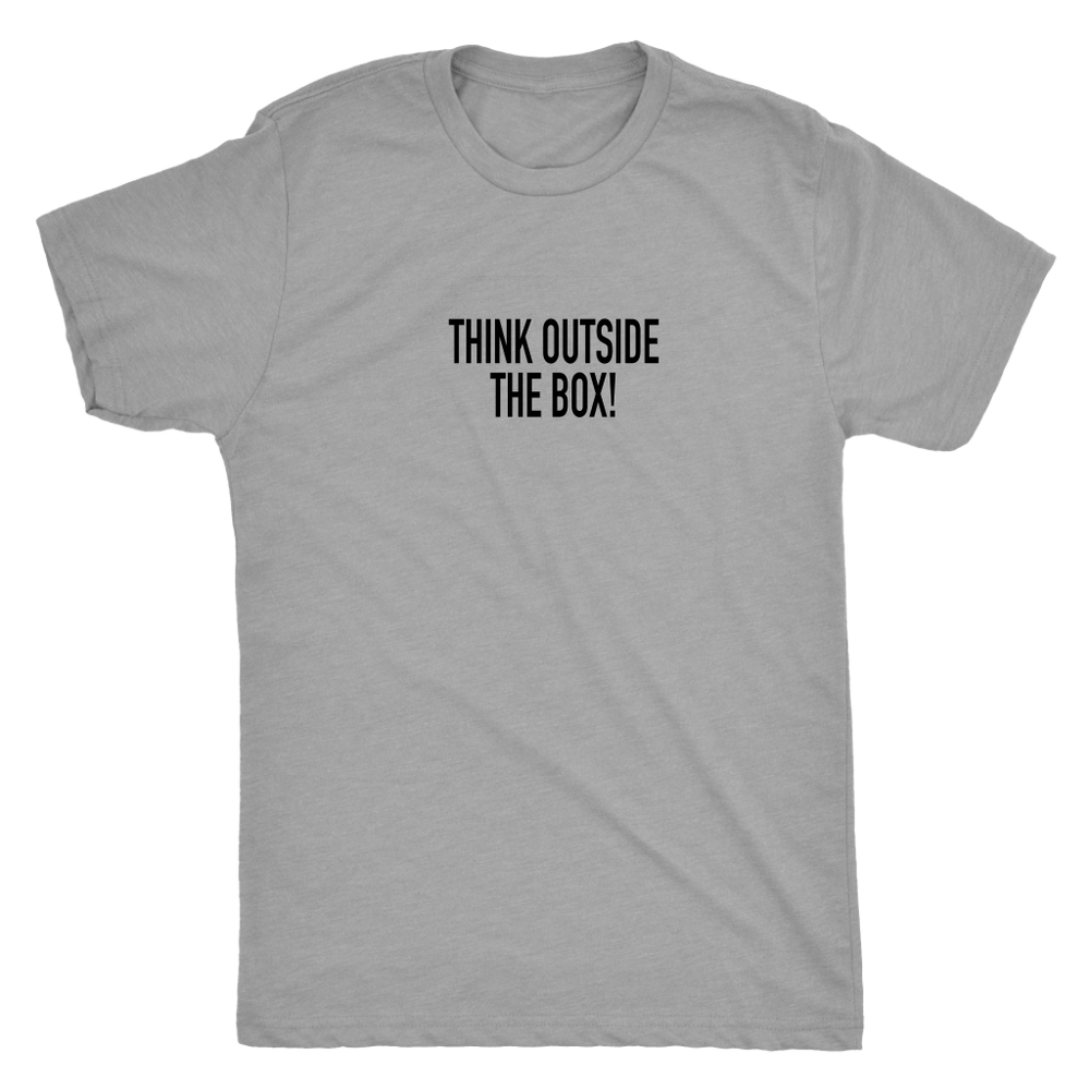 Think Outside The Box Men's T-Shirt Black