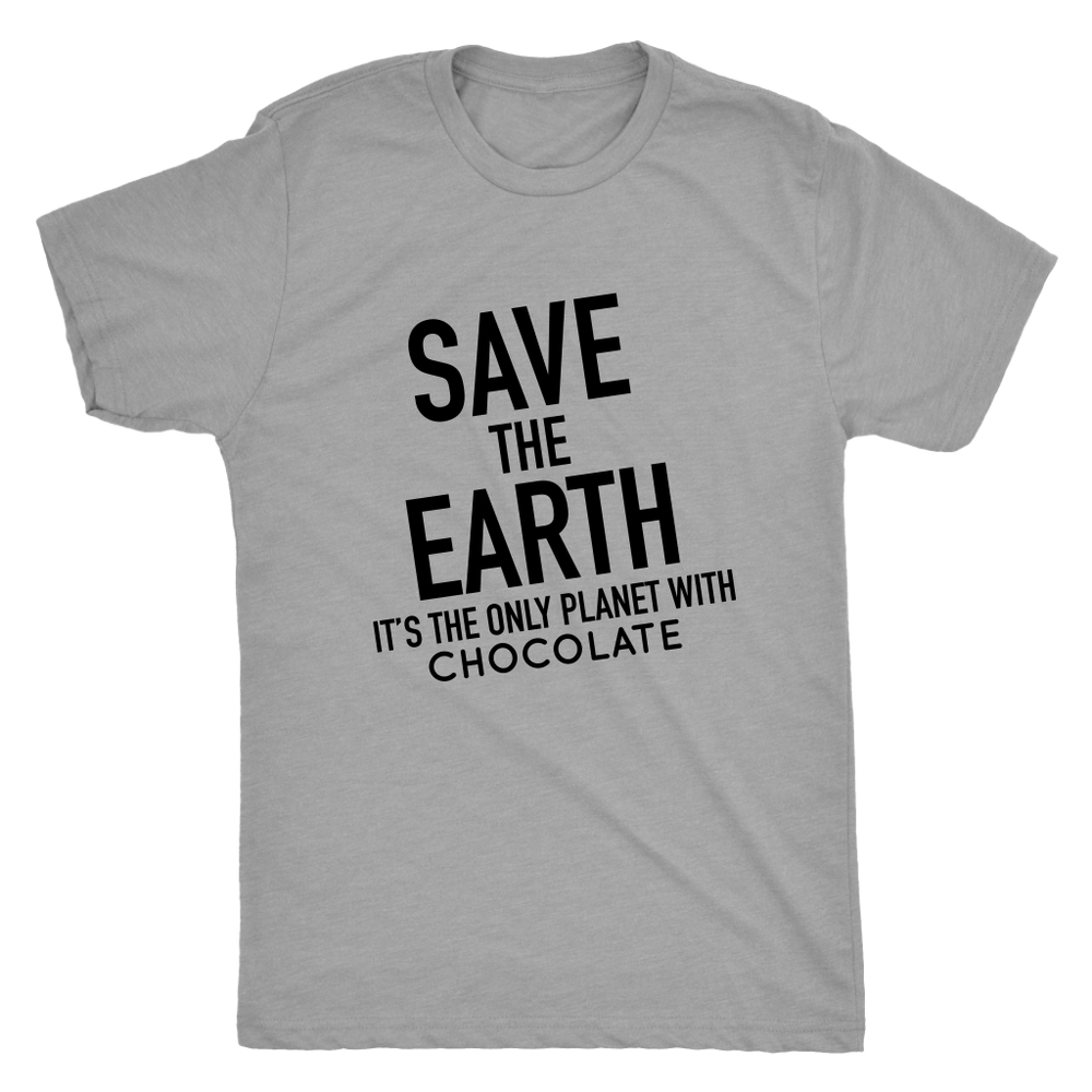 Save The Earth It's The Only Planet Men's T-Shirt Black
