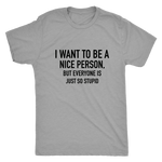 I Want To Be A Nice Person Men's T-Shirt Black