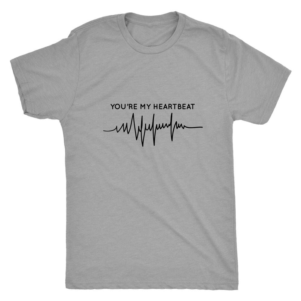 You Are My Heartbeat Men's T-Shirt Black