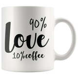 Love Coffee Mug Black