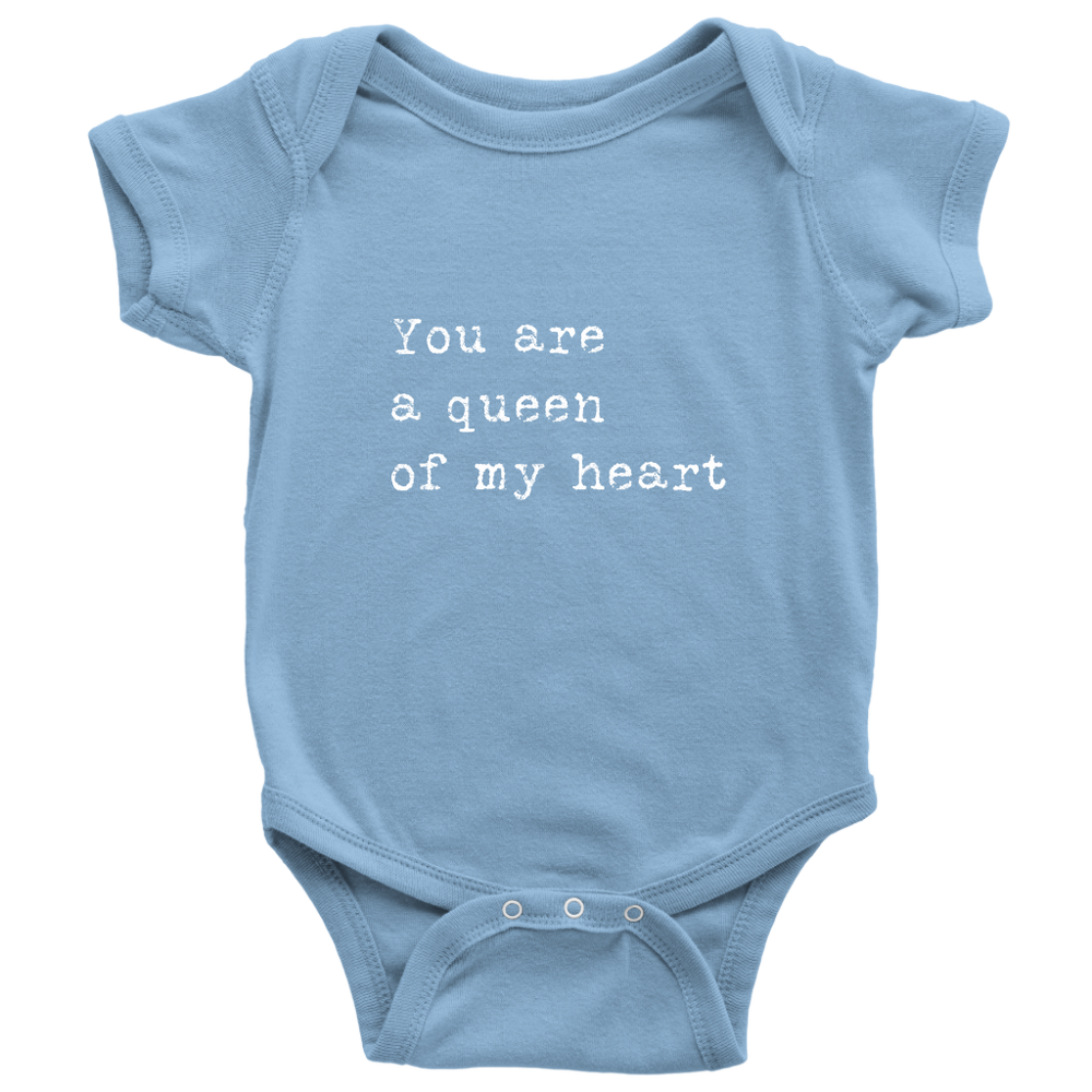 You Are A Queen Bodysuit White