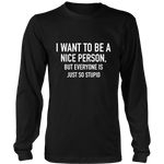 I Want To Long Sleeves T-Shirt White