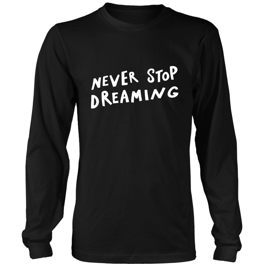 Never Stop Long Sleeves T-Shirt White