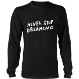 Never Stop Long Sleeves T-Shirt White