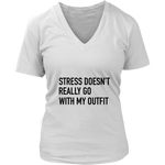 Stress Doesn't Really Go With My Outfit Women's T-Shirt Black