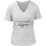 You Are My Heartbeat Women's T-Shirt Black