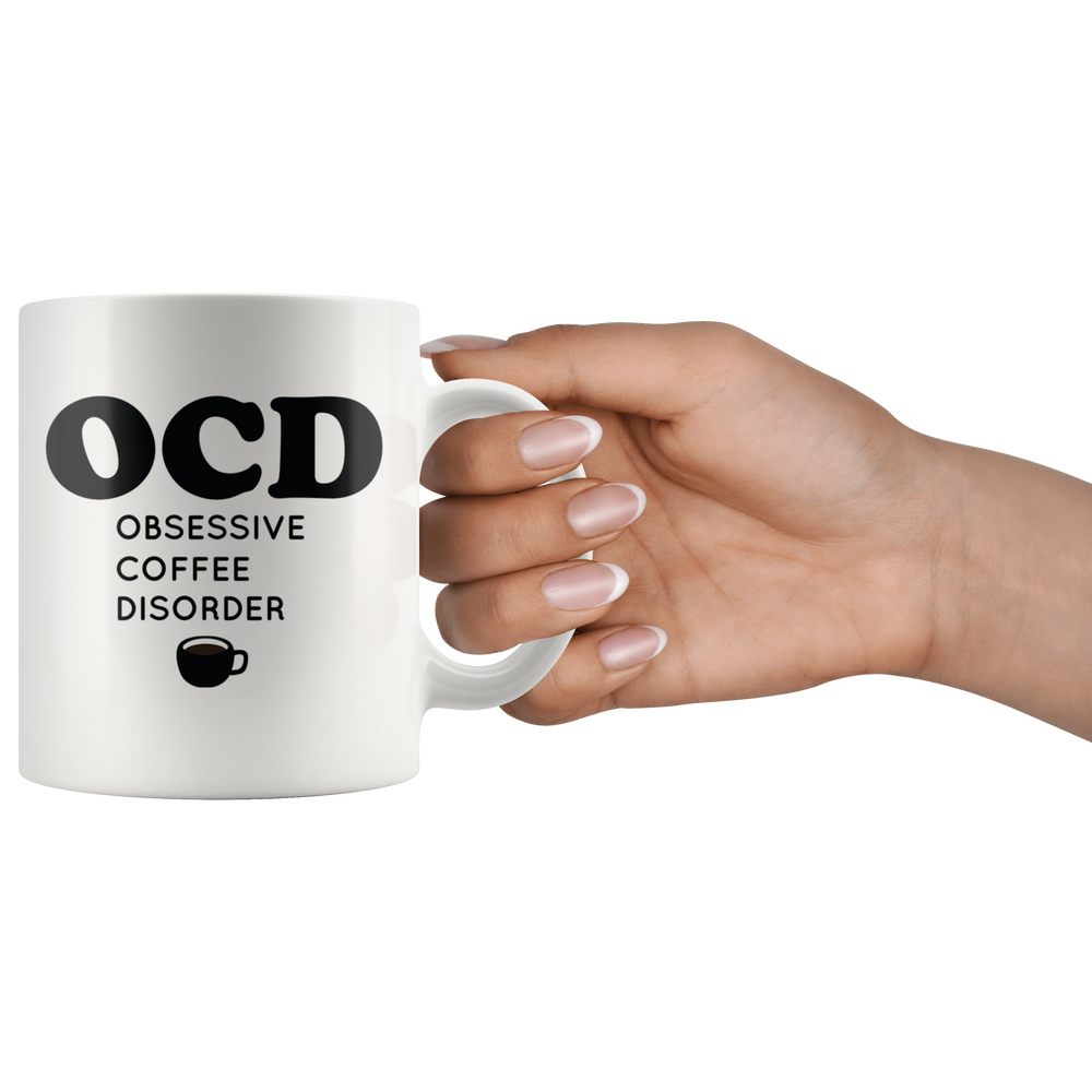 OCD Obsessive Coffee Disorder Mug Black