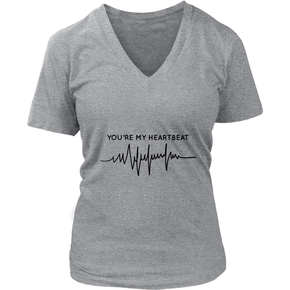 You Are My Heartbeat Women's T-Shirt Black