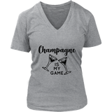 Champagne Is My Game Women's T-Shirt Black