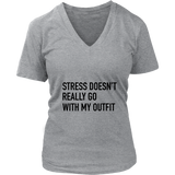 Stress Doesn't Really Go With My Outfit Women's T-Shirt Black