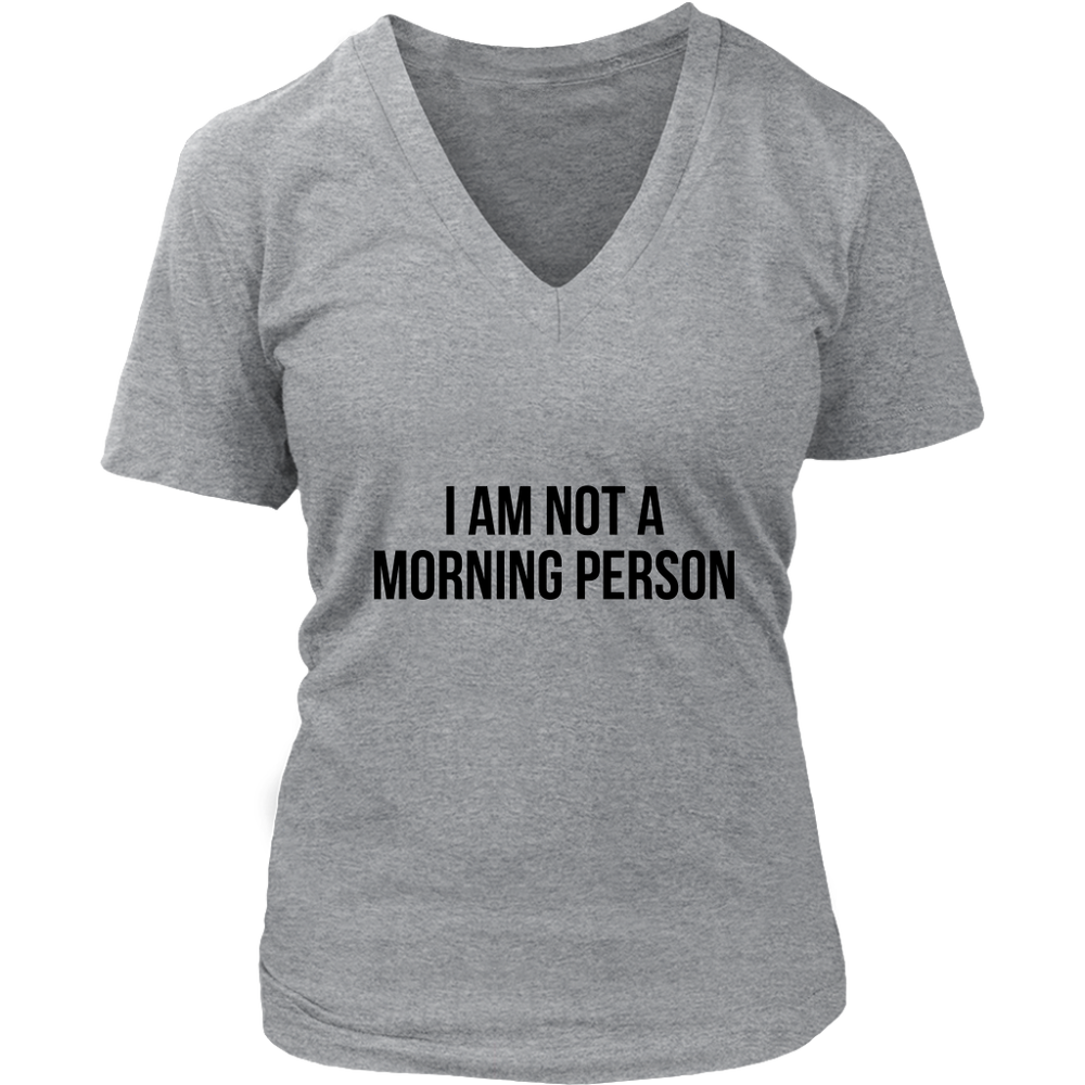 I Am Not A Morning Person Women's T-Shirt Black