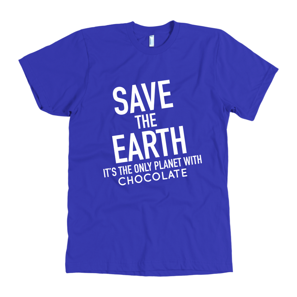 Save The Earth It's The Only Planet Men's T-Shirt White