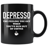 Depresso The Feeling You Get Mug White